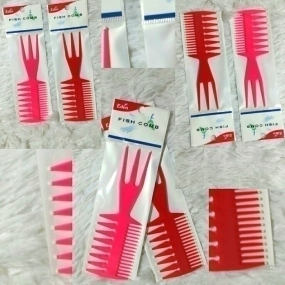 🛍Fish Combs Set Of 2- Red, Pink